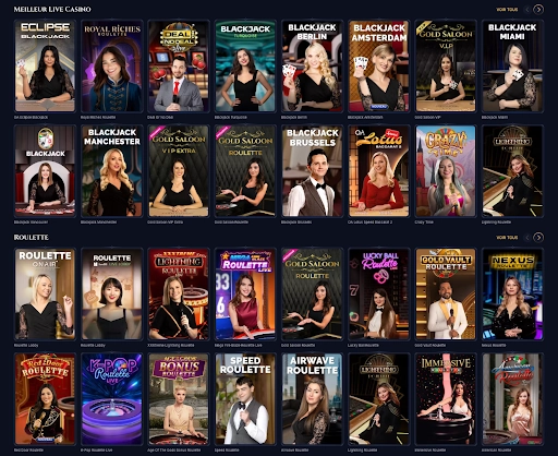 Jouez aux meilleurs jeux de casino en direct avec de vrais croupiers sur Cazeus Casino ! Expérience immersive du casino en direct sur Cazeus Casino